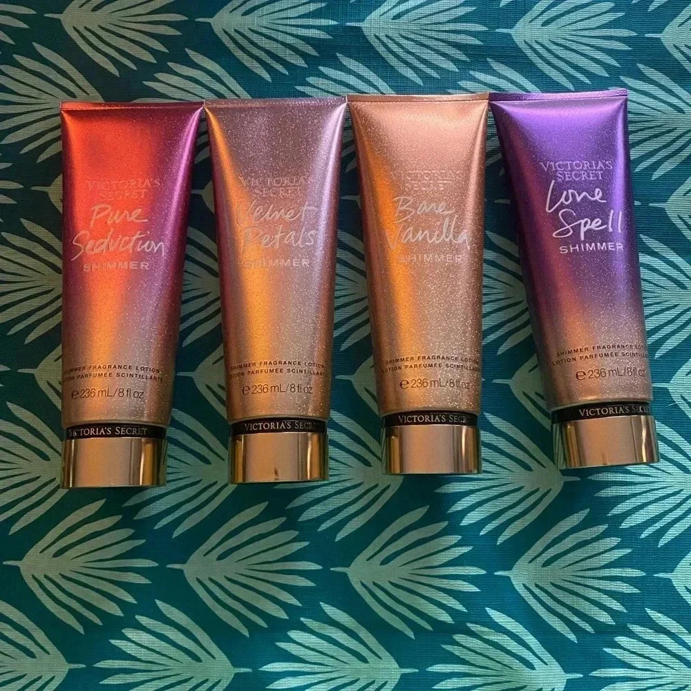 Victoria’s Secret shimmer lotion set off 4!